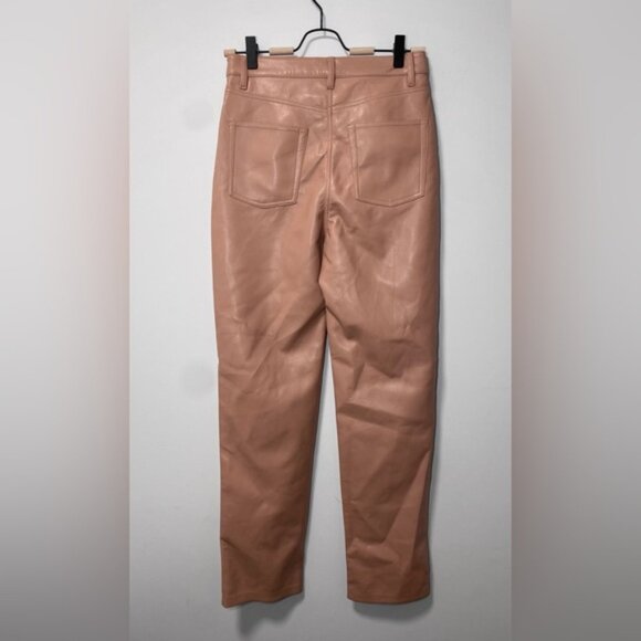 Aritzia Wilfred Melina Pant Light Pink Vegan Leather size 2 Tall approx - Picture 5 of 7